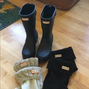 Hunter original short boot with adjustable back, 8